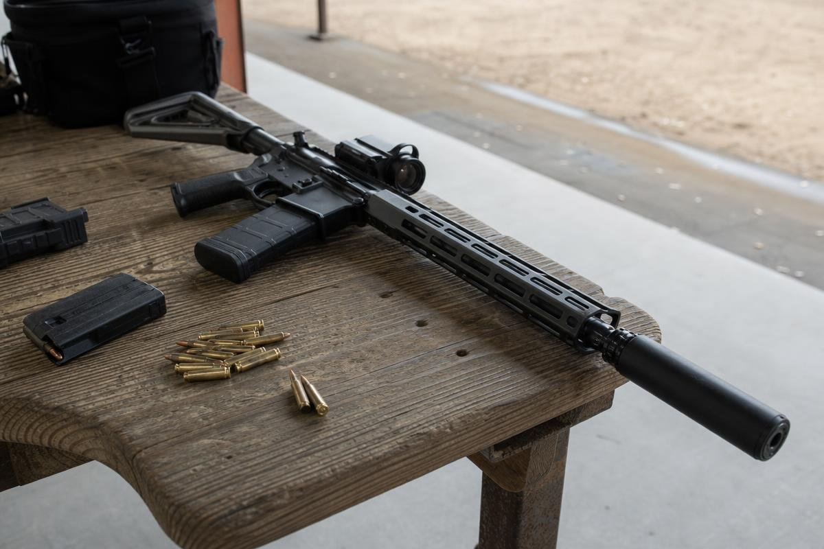 16-inch .300 Blackout barrel rifle configuration