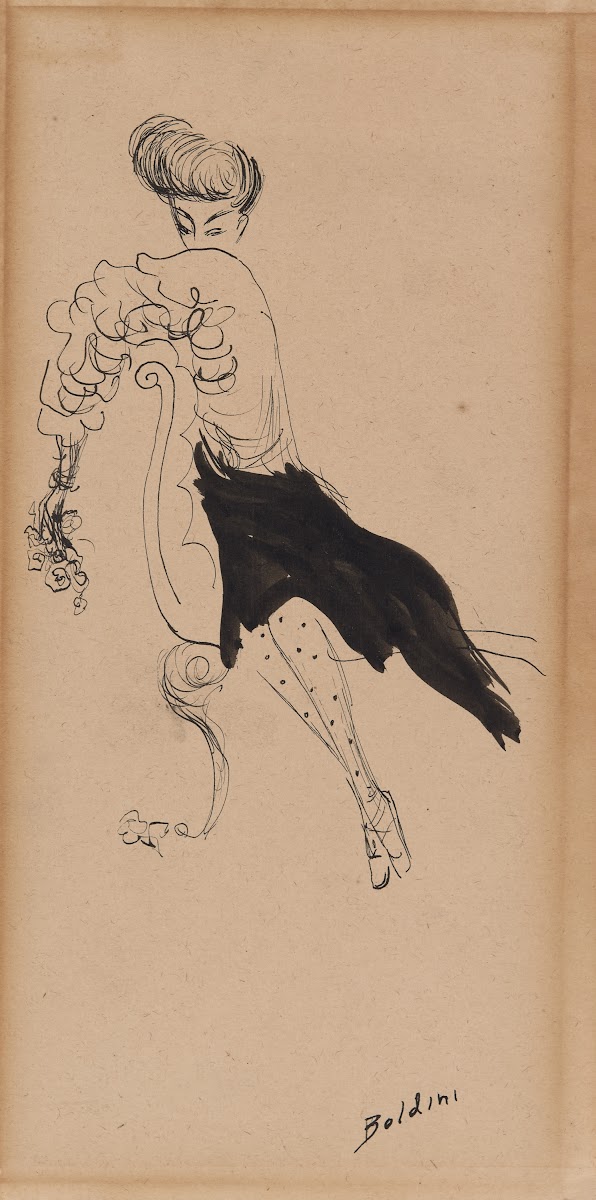 Portrait of Janet Braguin in the style of GiovanniBoldini early 20thcentury