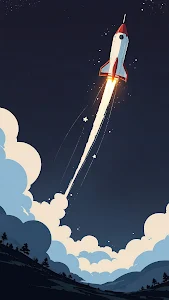 Majestic Blue Hour Mountain Peaks