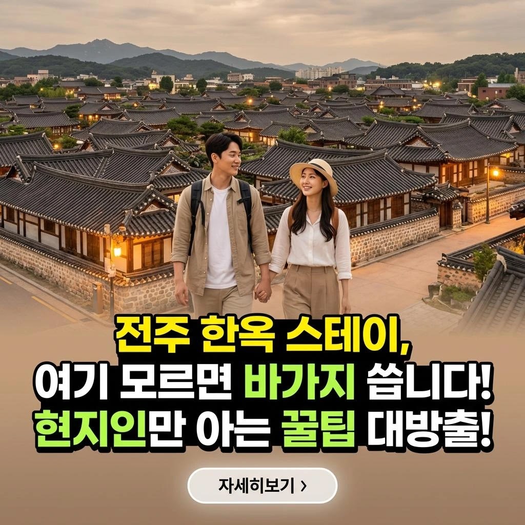 전주 한옥 스테이, 후회 없는 7선! 2026 완벽 가이드
