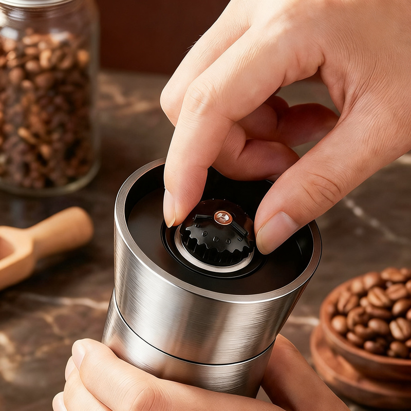 Stainless Steel Pepper Mill with Ceramic Grinding Mechanism