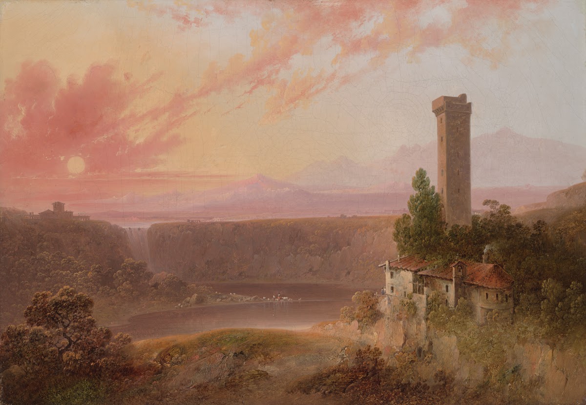 View of Lake Nemi atSunset ca184050