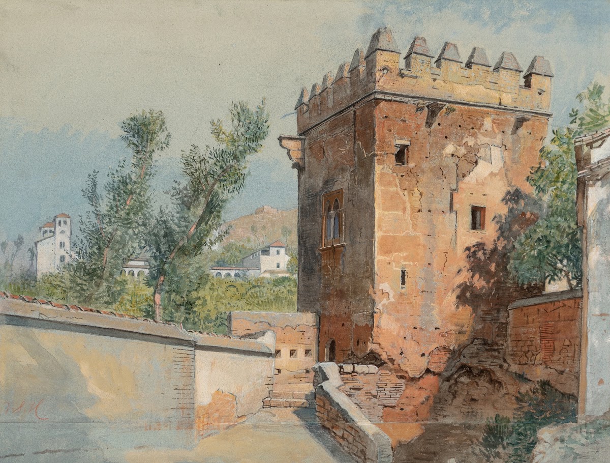 View from the Alhambra Spain circa 1882