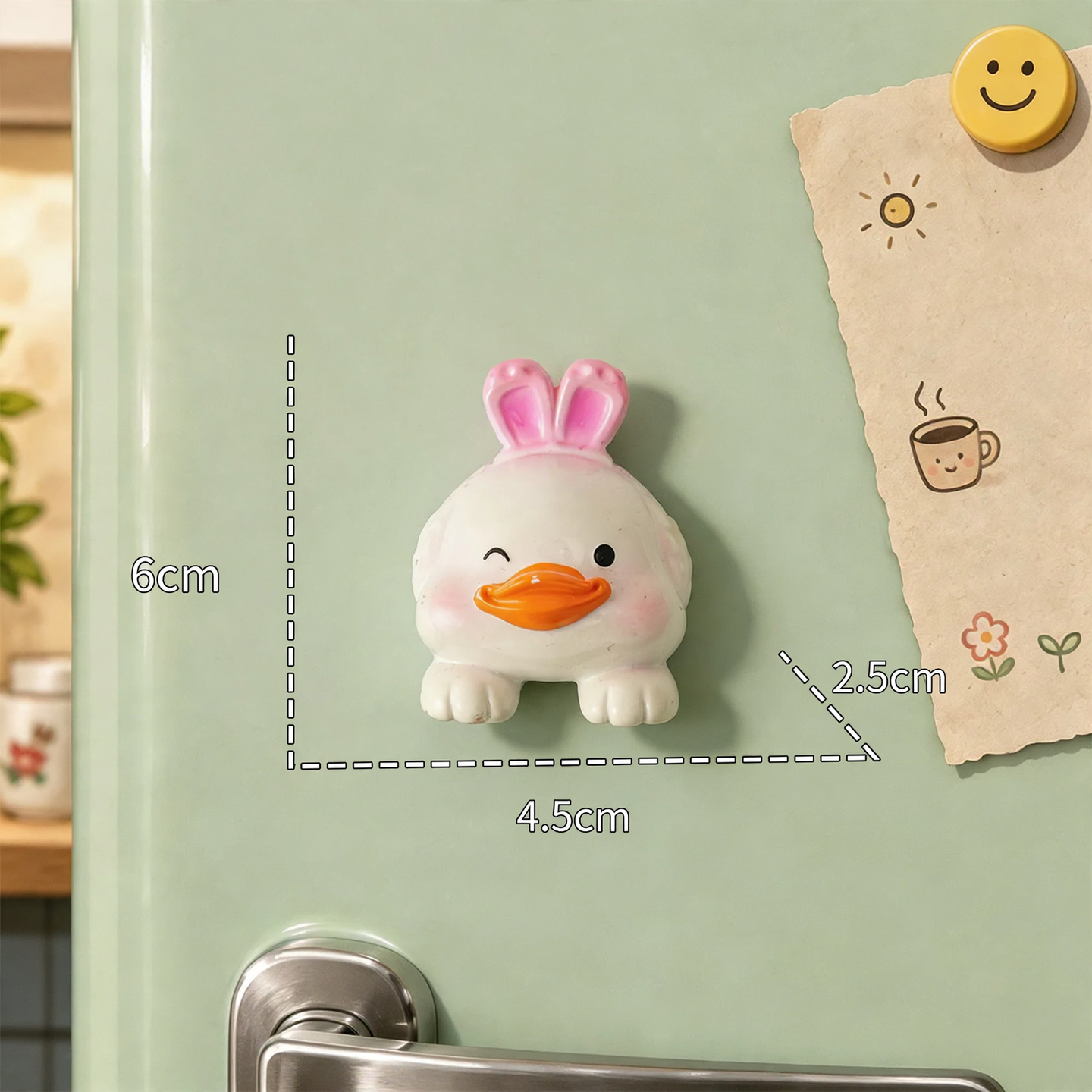 3D Animal Magnets made of resin, cute designs