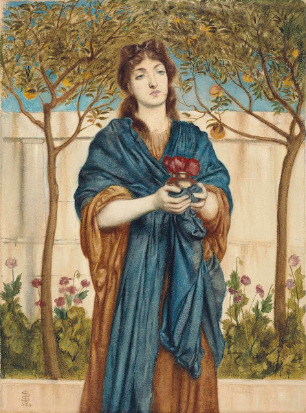 A priestess of Diana offering Poppies 1864