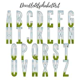 Canva Frame Scribble Alphabet Tall and Narrow Letters photo 2 template 47