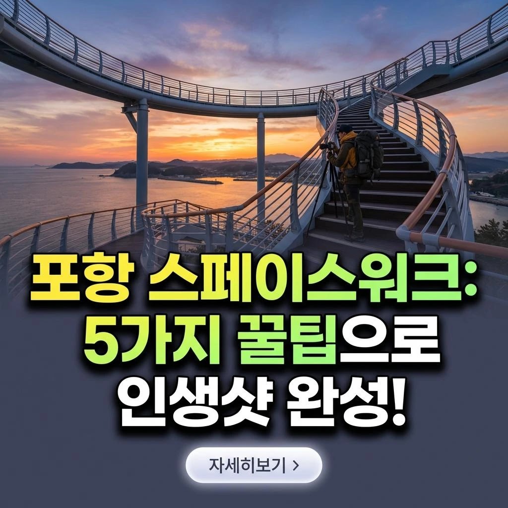 포항 스페이스워크: 가성비 배낭여행자를 위한 완벽 가이드