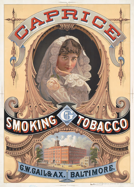 Caprice smoking tobacco GW Gail  Ax Baltimore 1878