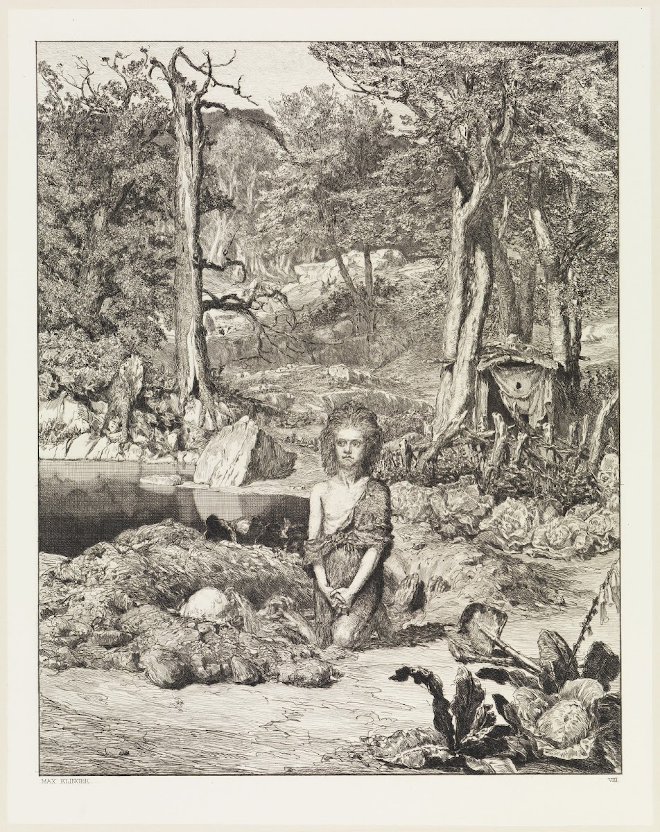 Simplicius am Grabe des Einsiedlers Intermezzi Opus IV Blatt 8 1881