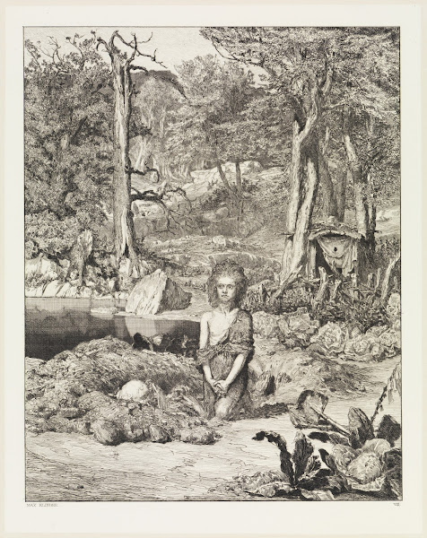 Simplicius am Grabe des Einsiedlers Intermezzi Opus IV Blatt 8 1881