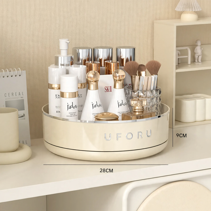 Vintage-style rotating spice rack