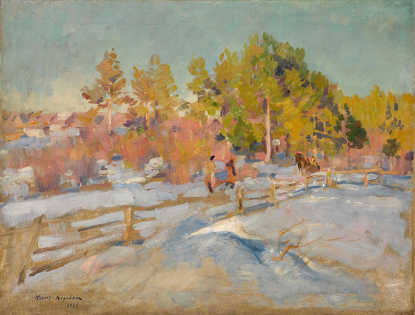 Winter Landscape Okhotino 1922
