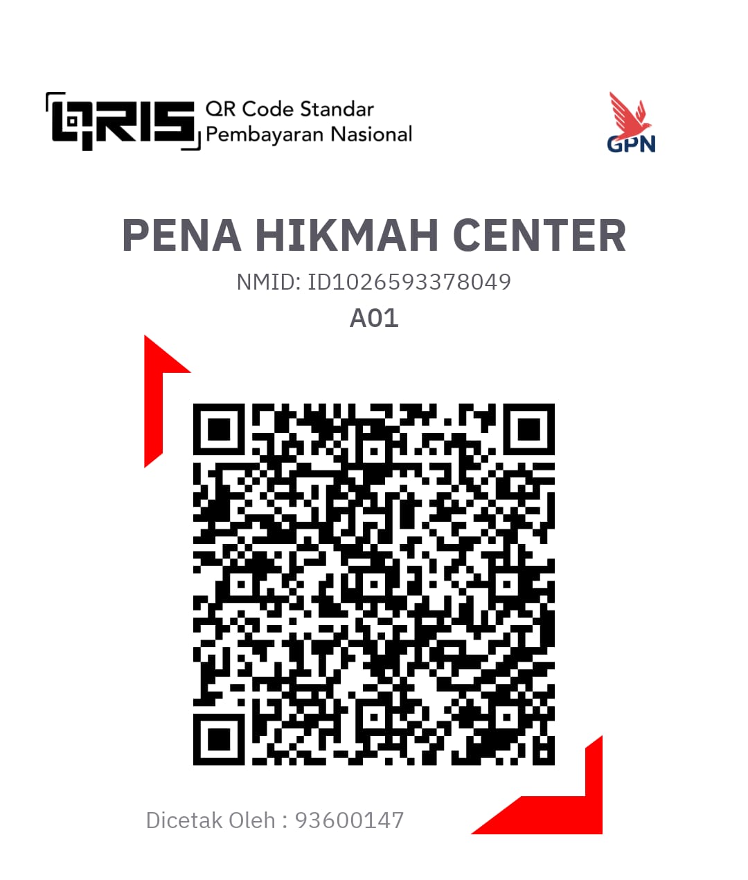 QRIS Pena Hikmah Center