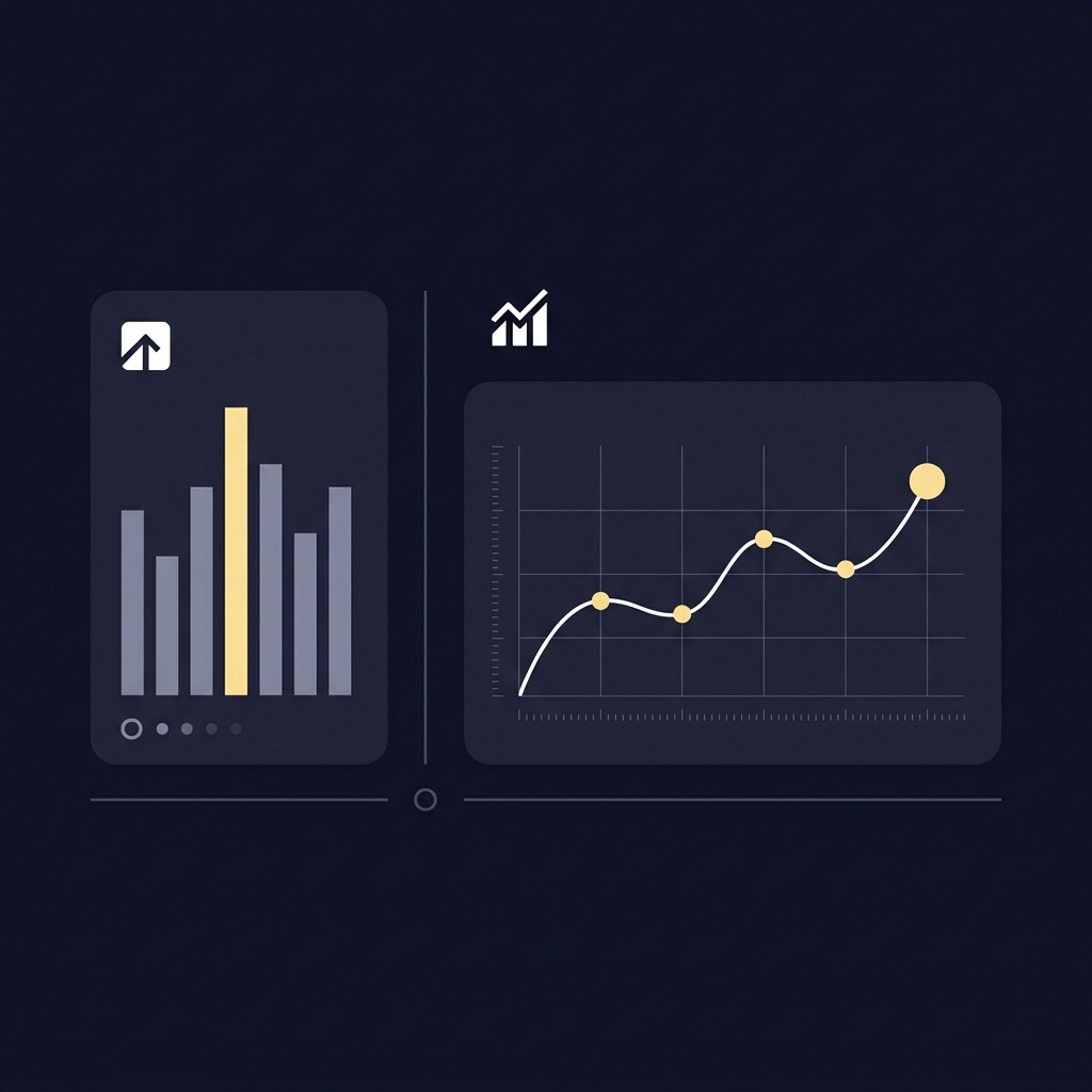 Minimalist 2D vector dashboard with an anchor gap histogram and a calibration chart in Funded Plays colors showing How Anchoring Bias Influences Odds Decisions