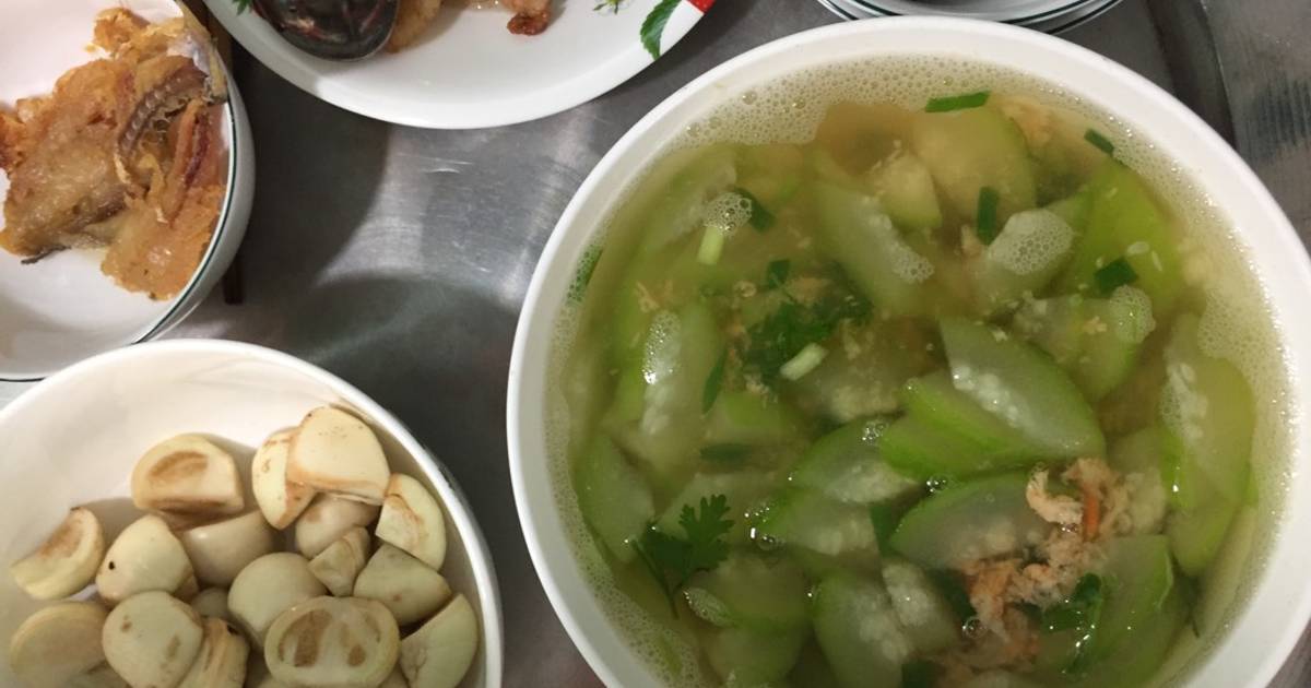 Bí nấu tôm khô