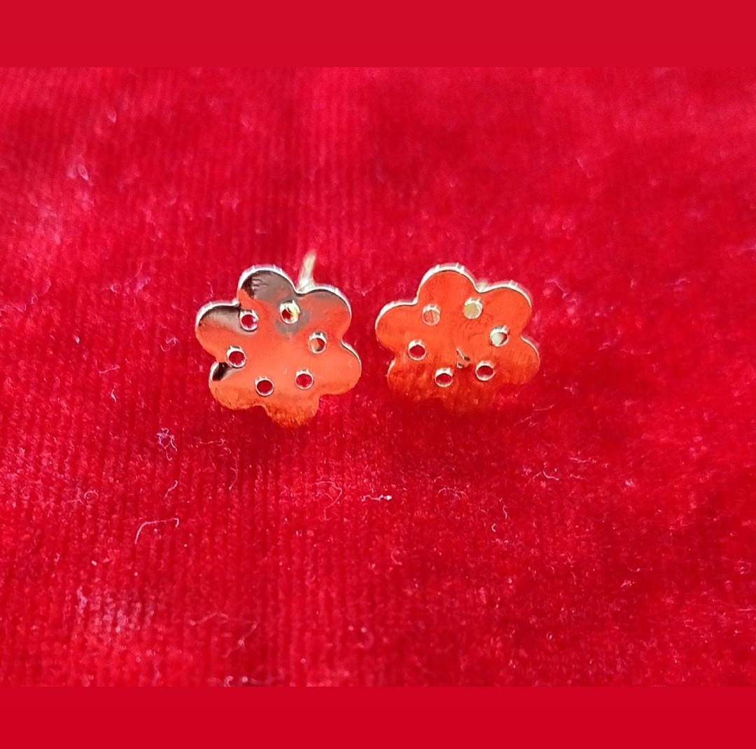 Earring Base Stick Hole-PACK OF 6 PAIR