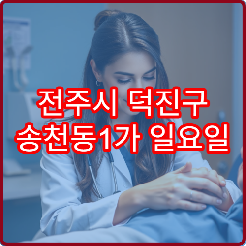 전주시 덕진구 송천동1가 일요일 진료 소아청소년과 아이 발열 진료