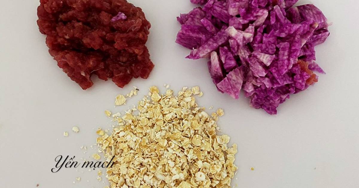 Cháo Yến mạch thịt bò