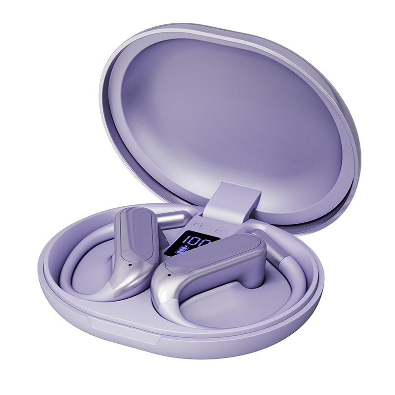 Ear hook earbuds with Bluetooth 6.0 and display