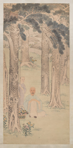 Portrait Of A Gentleman Gathering Chrysanthemums 1791