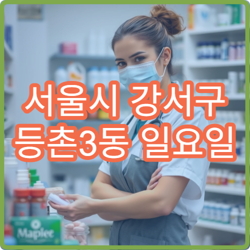 서울시 강서구 등촌3동 일요일 당직 약국 소화제·지사제 구입 가능한 약국 안내