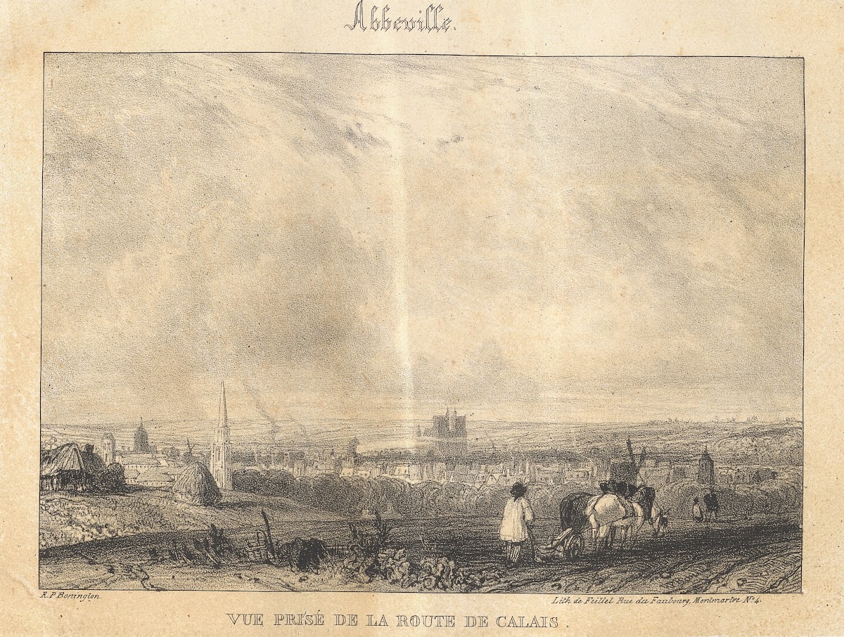 Abbeville  Vue Pris de la route de Calais