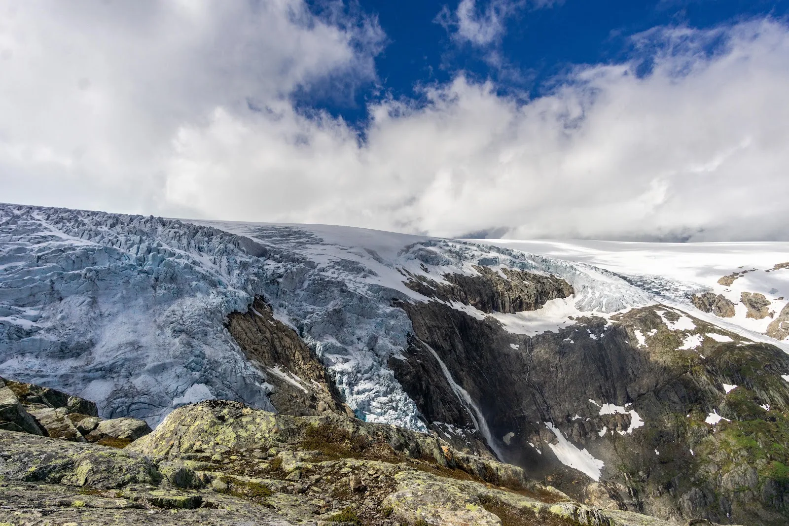 Glacier On Rocky Mountain Peak - Landscape Photography 5K Wallpaper (6000x4000)