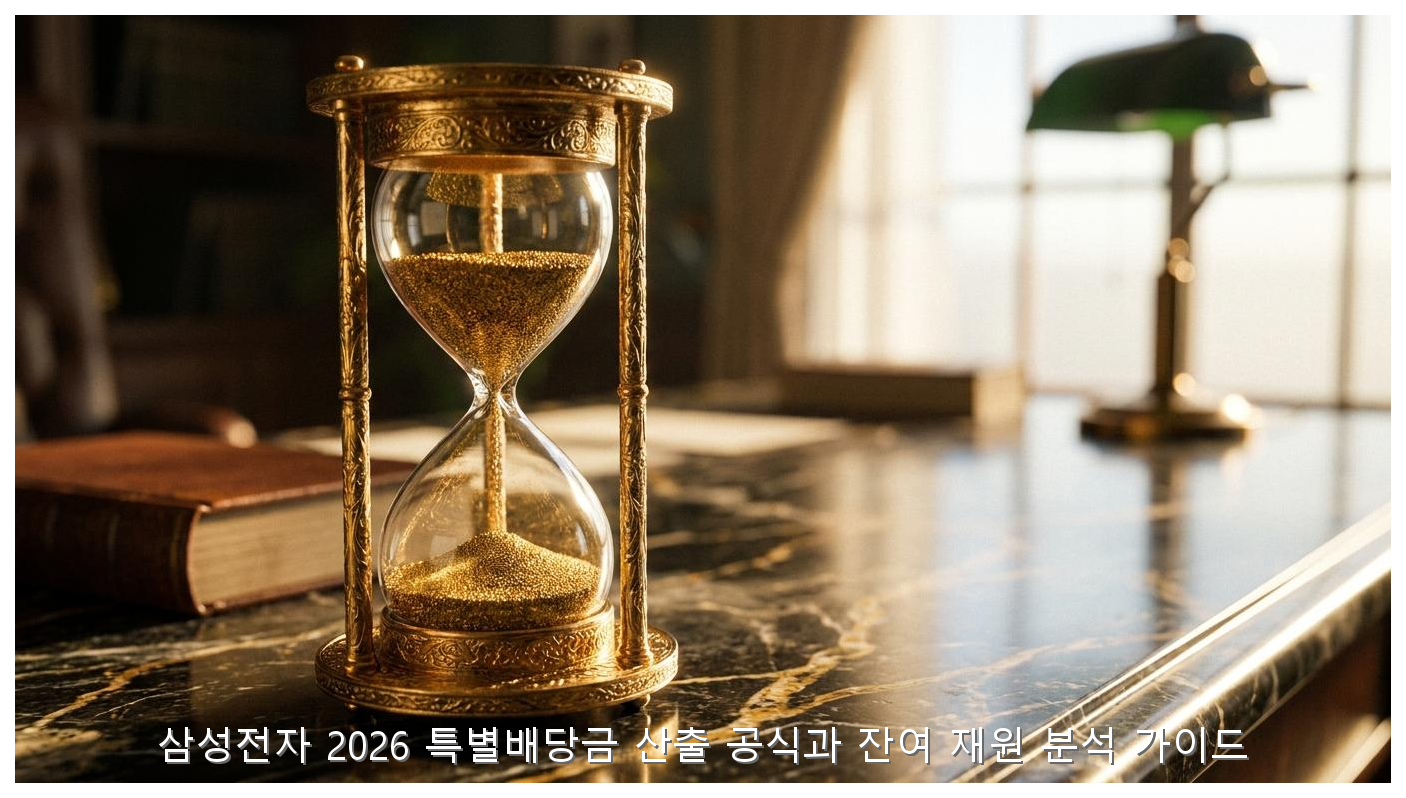 삼성전자 2026 특별배당금 산출 공식과 잔여 재원 분석 가이드 핵심 안내 및 분석 인포그래픽 (4)