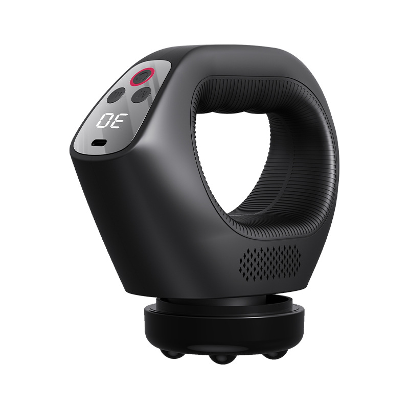 Handheld vibrating massager with heat function and multiple modes