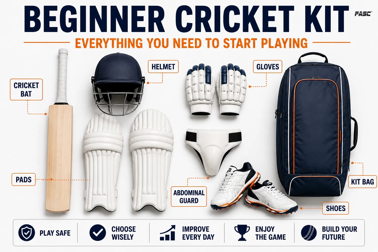Beginner cricket kit