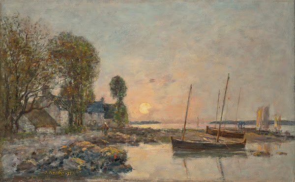 Plougastel Le passage du bac 1871
