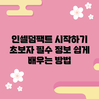 인셀덤팩트, 기초 스킨케어, 초보자 팁, 스킨케어 시작, 피부 관리 방법