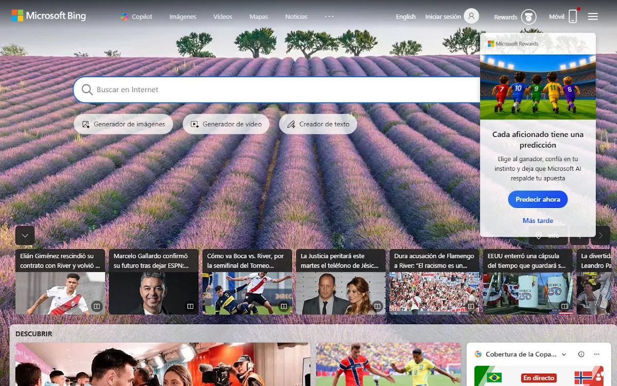 Captura de Bing Image Creator