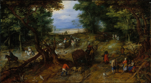 A Woodland Road with Travelers 1607