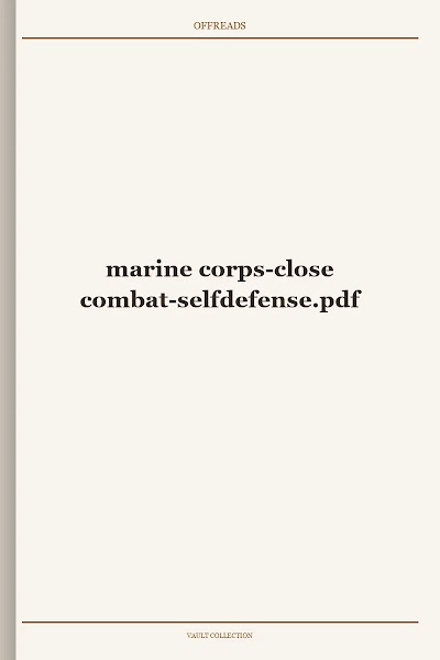marine corps-close combat-selfdefense