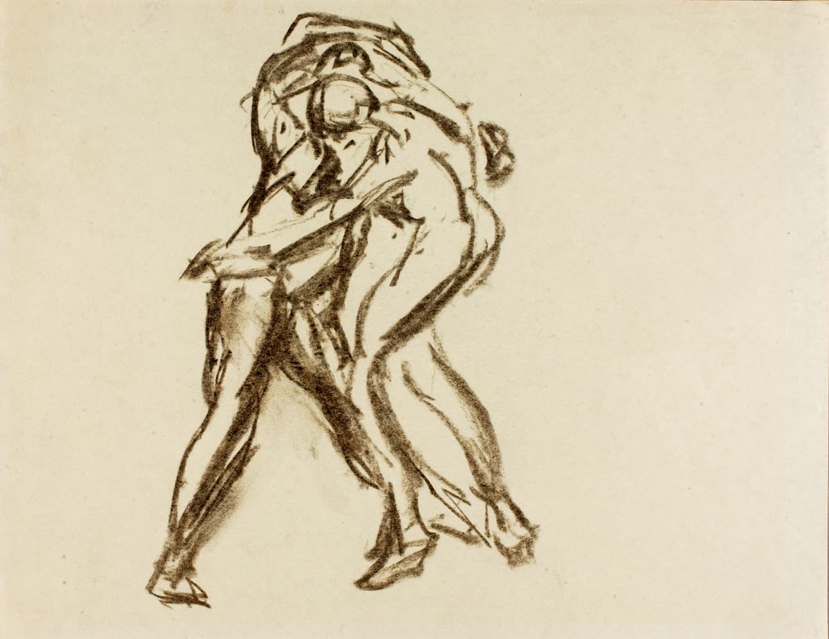 Two Figures in Action