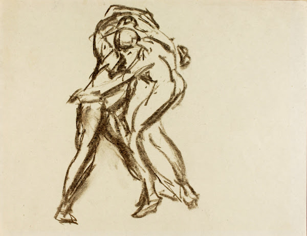 Two Figures in Action