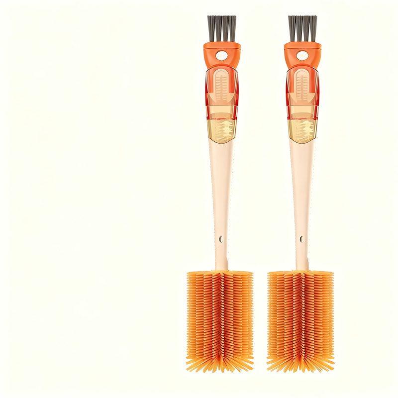Multipurpose cleaning brush for bottles and cups