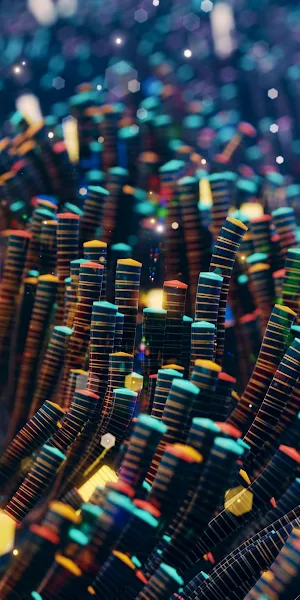 Blender, Tentacles, Colorful, CGI, Abstract, 3D Abstract Wallpaper Background