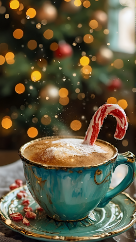 Cozy Hot Chocolate with Candy Cane: A Festive Holiday Delight