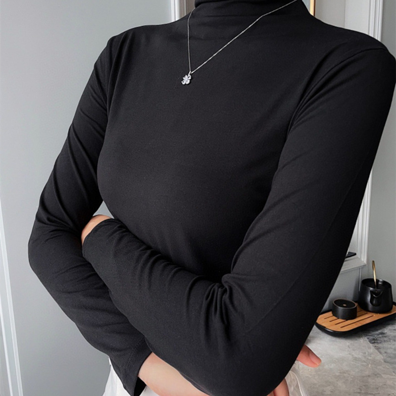 Women’s Long Sleeve Top with Stand-Up Collar