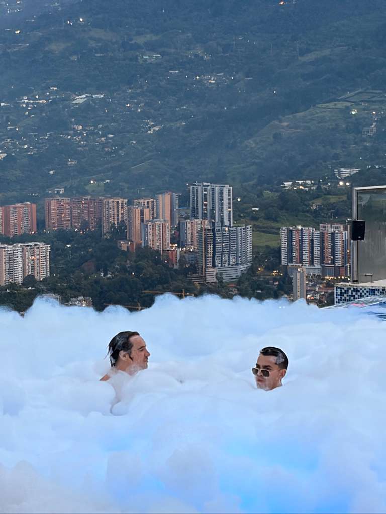 Medellín aerial cityscape