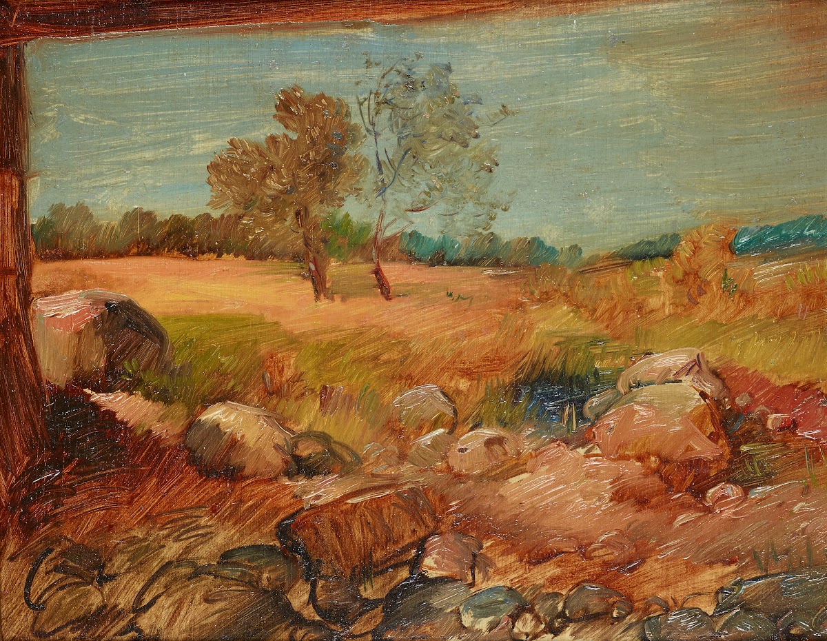Blick aus einer Scheune 1885 1890