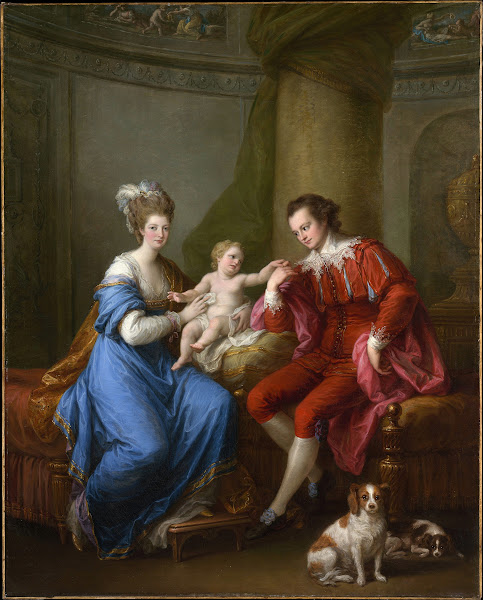 Edward Smith Stanley Twelfth Earl of Derby with His First Wife Lady Elizabeth Ha