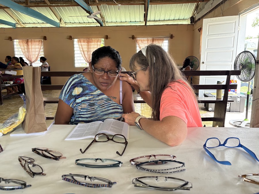 A fitting at the vision table — Belize