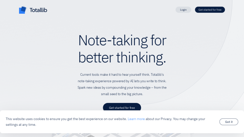 Captura de Totallib