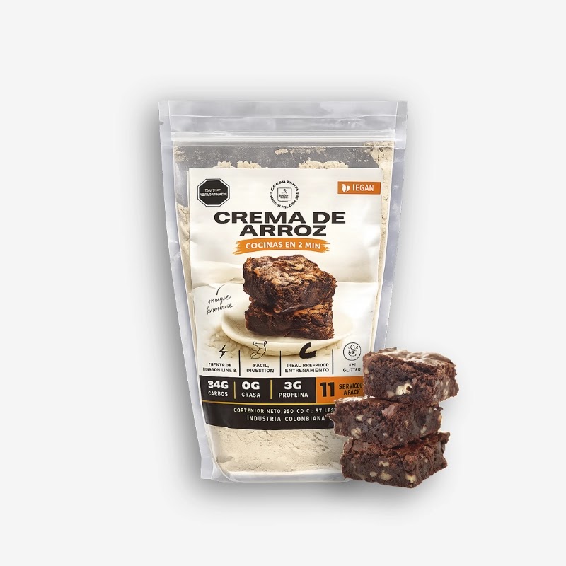 Crema de Arroz Anabolic Brownie 550 G 12 Serv -