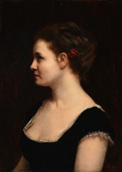 Profil de femme ca 1880