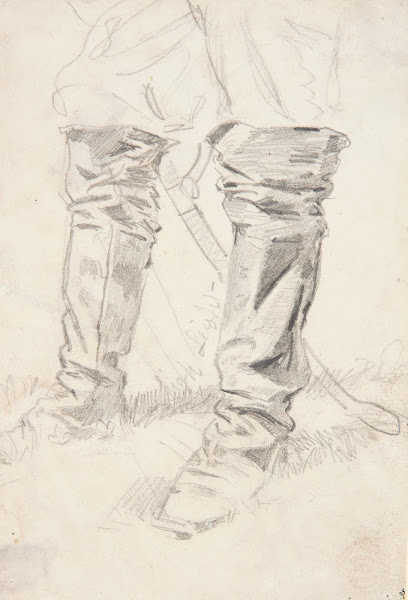Study of Cavalry Officers Boots 1862 1864