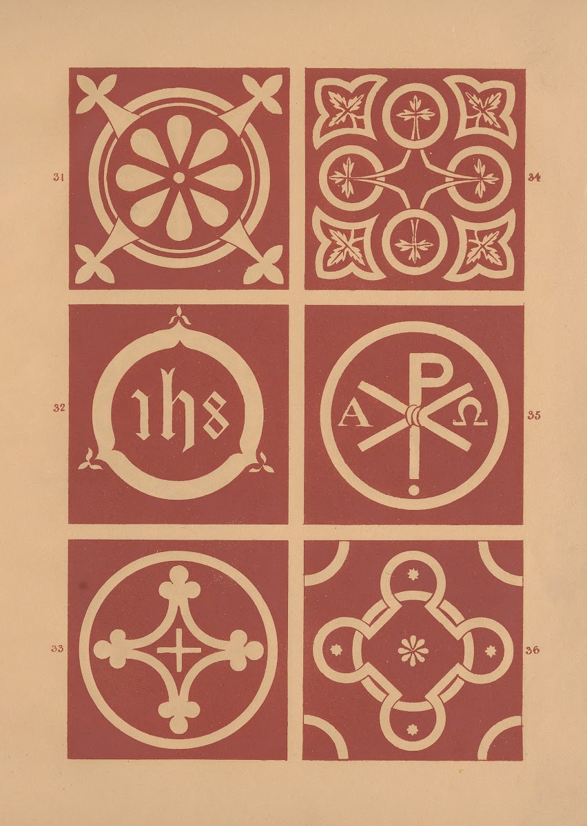 Examples of encaustic tiles Pl05 1844